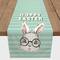 Bunny With Glasses 16" x 90" Poly Twill Table Runner